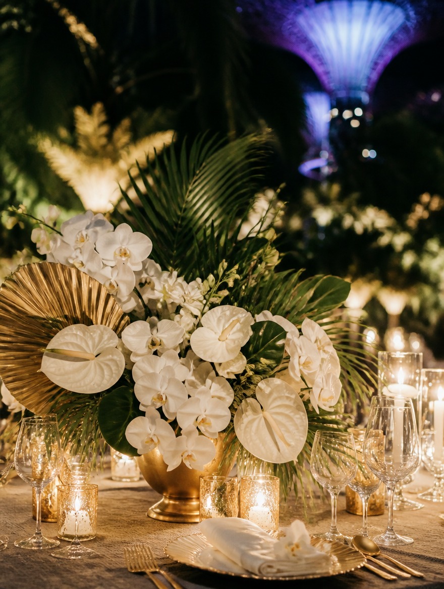Tropical wedding flowers